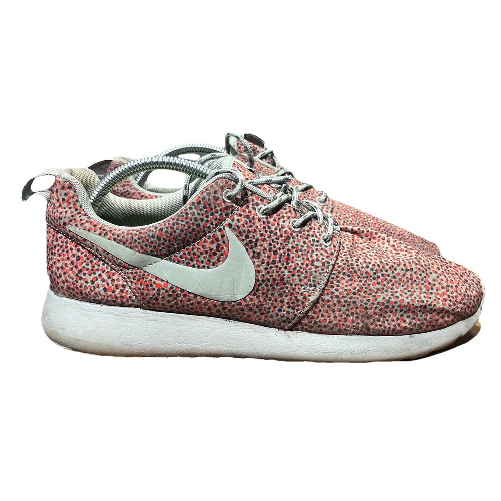 Nike Rosherun Print Women Size 11 Turf Orange Running Comfort Style Sneakers